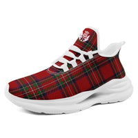 Personalized Scottish Design Sneakers, Custom Vintage Plaid Breathable Shoes, Unisex Scottish-Inspired Footwear