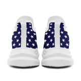 Personalized America Flag Sneakers, Custom Breathable Gym Shoes, Patriotic and Pride Walking Shoes
