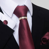 Multi Colored Striped Floral Mens Tie