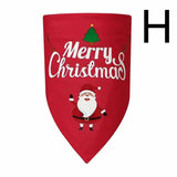 Christmas Dog Triangle Bandana Double-layer Dog Bandana