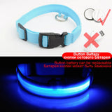 LED Dog Collar - Anti-Lost Rechargeable Safety Light-Up Collar for Night Walks