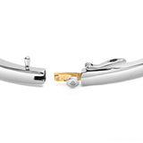 14K Two-Toned Gold Princess Cut Diamond Fashion Bangle (1 cttw, H-I Color, SI1-SI2 Clarity)