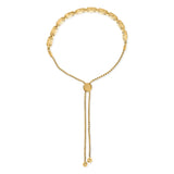 14k Yellow Gold Plated .925 Sterling 5/8 Cttw Diamond Composite Cushion Frame 4â€-10â€ Adjustable Bolo Bracelet (G-H Color, I1-I2 Clarity)