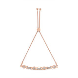 14K Yellow Gold Plated .925 Sterling Silver Channel Set Diamond Accent Twist 4â€-10â€ Adjustable Bolo Bracelet (I-J Color, I3 Clarity)