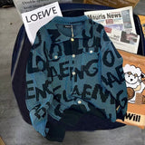 Mens Retro Lapel Plaid Loose-Fit Coat