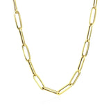 14K Yellow Gold Bold Paperclip Chain (4.2 mm)