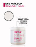 Flormar Aloe Vera & Glycerin Eye Makeup Remover Pads 100 Count
