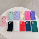 Silicone Hole Phone Case Protective Cover Three-dimensional