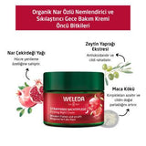 Weleda Organic Pomegranate Night Cream - Anti-Aging Moisturizer for Dry Skin, 1.35 fl oz