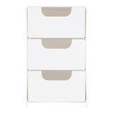 Eklips 3-Piece Clear Makeup Organizer Set