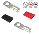 6 Gauge Cable Lugs with Heat Shrink Tubing Kit