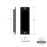 Barn Door Partial Radius Flush Pull