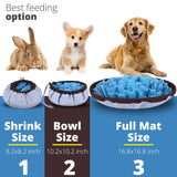 Adjustable Snuffle Foraging Mat Dog Mental Puzzle Interactive Toys Stress Relief