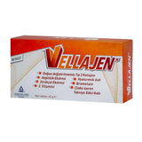 Vellajen Dietary Supplement for Joint Health Support - 30 Tablets with Collagen, Boswellia Serrata, Turmeric, Vitamin C, Bromelain, Zinc, and Hyaluronic Acid