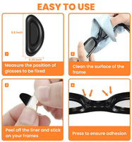 5 Pairs Anti-Slip Nose Pads For Eyeglasses