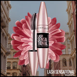 Maybelline New York Lash Sensational Mascara - Intense Black, Volumizing & Lengthening with Rosehip Oil