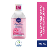 NIVEA Aqua Rose Micellar Makeup Remover - Gentle & Effective Dual-Phase Formula (13.53 fl oz)