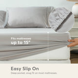 Kasentex Lightweight Duvet Cover Set - Breathable Bedding Set with Shams