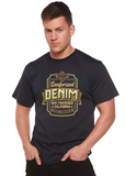 Sanforized Denim Men's Bamboo Viscose/Organic Cotton Short Sleeve Graphic T-Shirt