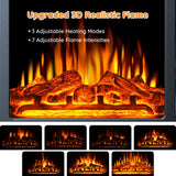 27” Electric Fireplace Mantel Wooden Surround Firebox M1806
