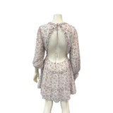 Lulus Womens V-Neck Floral Backless Dress, Large