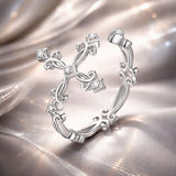 S925 Sterling Silver 0.4cm Width Pavé Setting CZ Ring