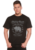 Strong Bear Spun Bamboo® Men's Bamboo Viscose/Organic Cotton Short Sleeve Graphic T-Shirt
