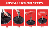 300 lb Rolling Mechanic Stool w/ Wheels, Garage & Shop Seat PS1101