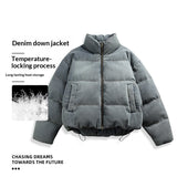 Mens Loose-Fit Padded Down Jacket Outerwear