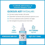 Mia Klinika 7% Glycolic Acid Toner: Pore Refining, Exfoliating & Skin Brightening - Achieve Radiant, Even Skin Tone