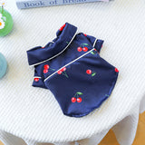 Wholesale Pet Dogcat Clothes Small Dog Puppy Clothing Cherry Pajamas