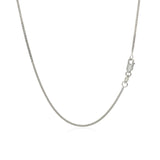 14k White Gold Gourmette Chain 1.0mm
