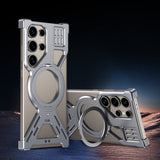 Rotating-stand Heat-dissipating Metal Drop-proof Phone Case