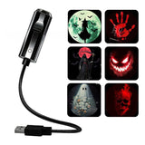 Portable USB Starry Sky Projection Night Light With Interchangeable Slides