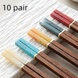 Chicken-wing Wood And Red Sandalwood Premium Natural Solid-wood Chopsticks