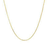 10k Yellow Gold Cable Chain 1.1mm