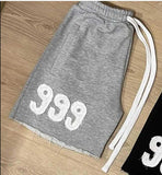 New Digital-print Drawstring-adjustable Shorts