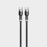 KP-318 Braided 65W Fast-Charging Data Cable Durable Overcharge Protection Type-C Compatible With Apple Android And Huawei