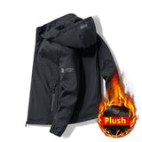 Youth Handsome Fleece-lined Thick Jacket Men