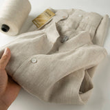 Mens Loose-fit Trendy Versatile Solid-color Casual Shirt