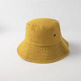 Personalized Distressed Simple Solid-Colored Bucket Hat
