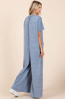 Mittoshop Button Detail Wide Leg Jumpsuit for Women