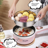 Electric Cooking Pot For Home And Dormitory Boiling Frying Steaming Hot Pot And Stewing