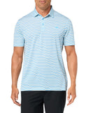 adidas Mens Ultimate365 Mesh Print Polo SEBLBUIvory