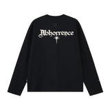 High-end Top American High-street Letter-embroidered Long-sleeve T-shirt For Men