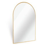 24x36 Inch Gold Metal Framed Arched Mirror