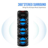 Stage Lights Bluetooth Speaker Home Wireless Microphone Portable