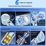 High-Speed Handheld Mini Fan With Digital Display Ice-Cooling Portable For Outdoor And Desk Use