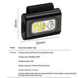 Portable Red-Light Silicone Magnetic Chest Lamp For Night Running