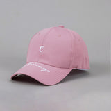 Men's And Women's Solid-color Embroidered Letter C Baseball Cap, Suitable For Best Friends Going Shopping And Having A Summer Picnic. Soft-top, Versatile Beanie Hat.